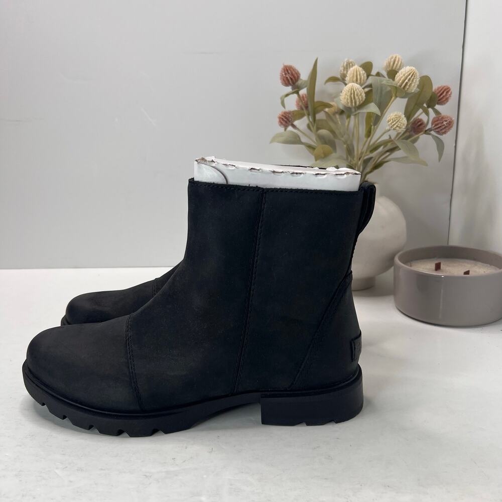Sorel Emelie III Zip WP Waterproof Boots Black Women 8.5 Light wear